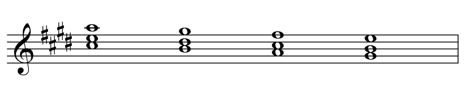 Erste Arabesque, harmonischer Verlauf der Takte 1-2