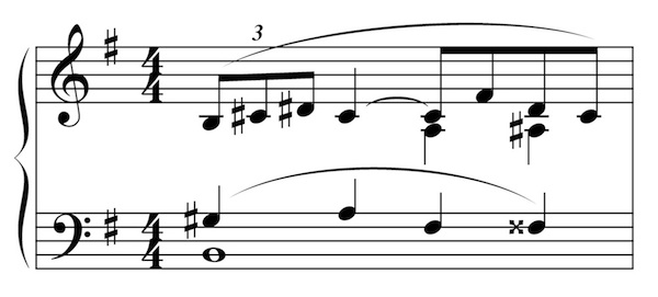 Zweite Arabesque: B-Teil, Takt 49