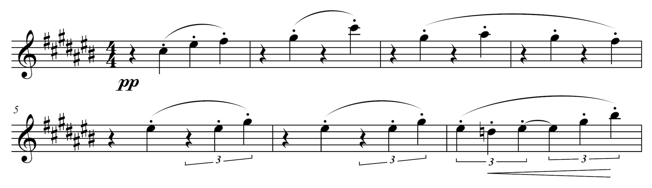 Jardins sous la pluie, Takt 75-81