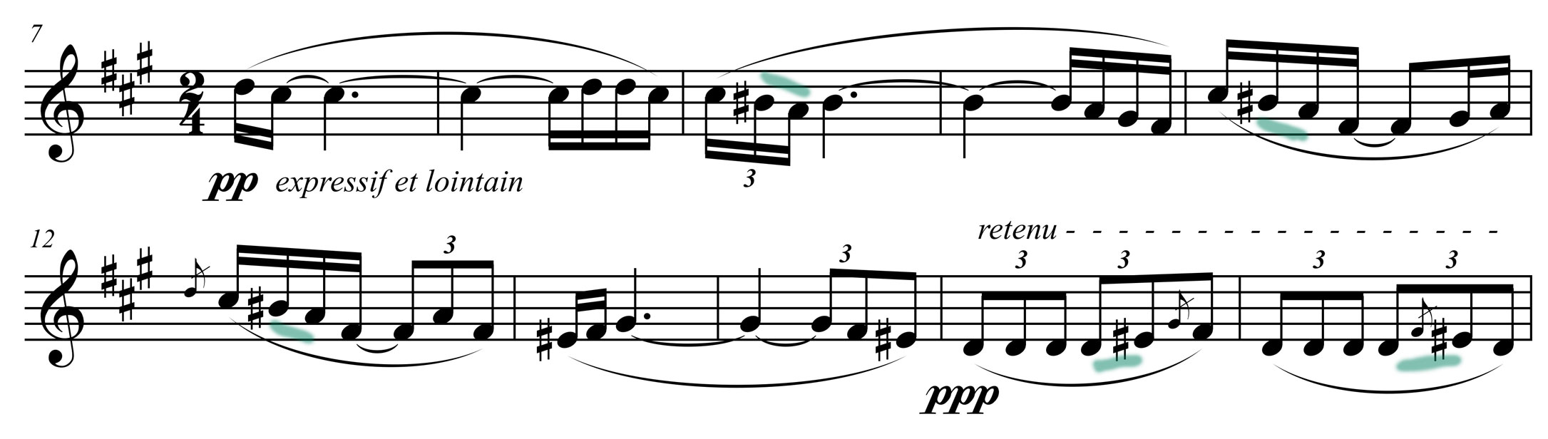 Claude Debussy: Maurisches Thema T. 7 ff.